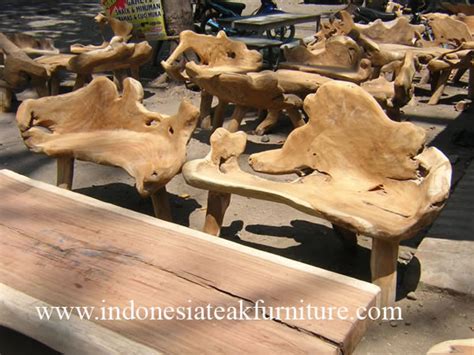 teak wood garden furniture  indonesia  teak root