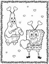 Patrick Coloring Pages Star Spongebob Valentine Hearts Color 2021 Printable Wonder Easter sketch template