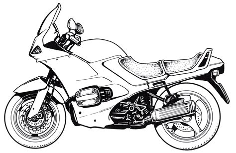 motorcycle coloring sheet printable