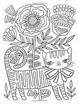 Coloring Pages Cat Books Book Cats Adult Kids Printable Mandala Posh Choose Board sketch template