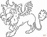 Coloring Griffin Pages Lion Mythical Baby Creatures Gryphon Dionysus Winged Color Cute Printable Getcolorings Supercoloring Clip Colorings Print Getdrawings Drawing sketch template