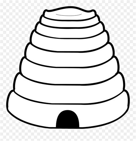 bee hive coloring page clipart  pinclipart