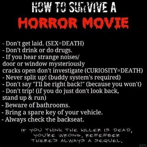 scared sheetless how to survive a horror movie