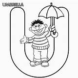 Coloring Sesame Street Pages Letter Alphabet Umbrella Ernie Abc Letters Print Printable Colouring Kids Sheets Gif Color 600px Xcolorings Coloringpages7 sketch template
