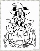 Disney Halloween Coloring Pages Cute Printable Kids Minnie Mouse Funny Print Abilities Acknowledgment Shading Imagination Route Engine Age Children Any sketch template