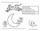 Diddle Hey Nursery Rhyme Coloring Printable Worksheet Pages Fiddle Cat Template Printables Grade Printablee Curated Reviewed Lessonplanet sketch template