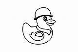 Duck Soldier Craft sketch template