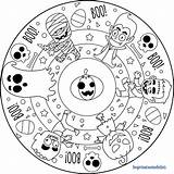 Mandalas Hallowen Fantasmas Hallow Ausmalen Favoritas Biketours Bilder Cakoti sketch template