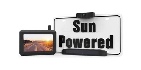 solar powered wireless backup camera