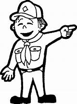 Cub Scouts Cartoons Bsa Library Clipart Pointing sketch template