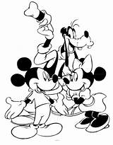 Mickey Mouse Coloring Pages Friends Minnie Goofy Drawing Print Color Getdrawings Bestappsforkids Clipartmag Getcolorings sketch template