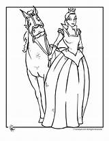 Coloring Horse Princess Pages Pretty Print Book Kids sketch template