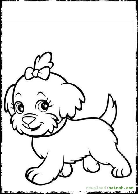 cute puppies coloring pages  kids painahcom puppy coloring