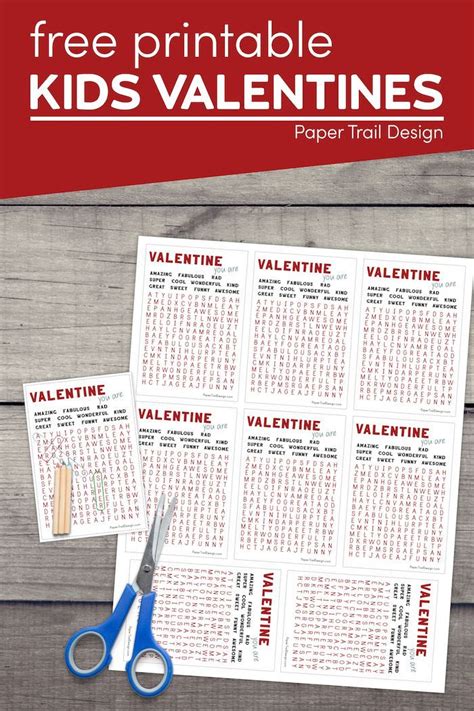 word search valentine card  printable  text overlay
