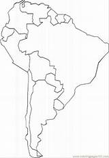 Coloringpages101 Supercoloring Sudamérica Umriss Freeusandworldmaps Americano Mapas Atlas sketch template