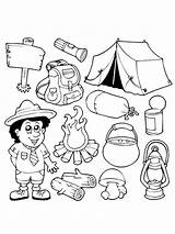 Camping Coloring Pages Color Printable Kids Bright Colors Favorite Choose sketch template