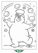 Frosty Snowman Coloring Snowball Playing Pages Snow Christmas Tsgos Printable Ball Kids Sheets Colouring Books Choose Board sketch template