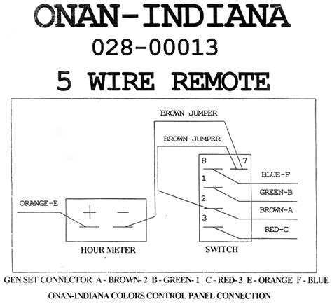onan  generator remote start switch wiring diagram