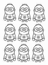 Minions Coloring Kids Pages Printable Other sketch template