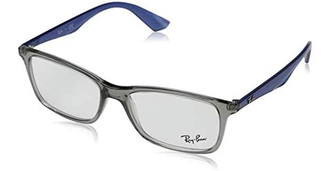 ray ban rx7047 eyeglasses in gray for men save 19 lyst
