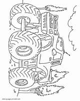 Coloring Pages Trucks Truck Printable Monster Bigfoot Print Look Other Boys sketch template