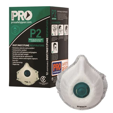 pro choice p respirator  valve  active carbon filter tradeys browns plains