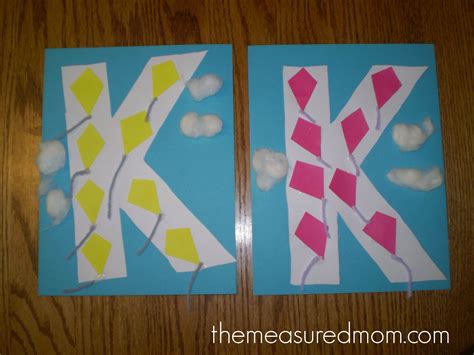 kite preschool letter crafts letter  crafts letter  crafts