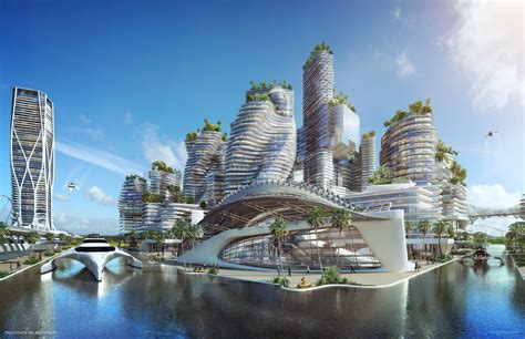 future city  vrayguide cgarchitect architectural visualization exposure inspiration