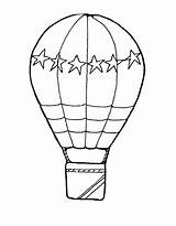 Coloring Air Balloon Hot Pages Printable Popular sketch template
