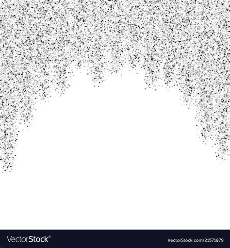 silver glitter confetti on a white background vector image