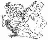 Wild Things Where Maurice Sendak Birthday Kids Color Author Reading Happy Story Coloring Pages Today sketch template