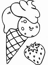 Coloring Ice Cream Strawberry Pages Flavoured Kids Color Printable Drawing Clipartmag Choose Board sketch template