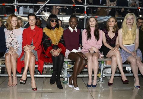 celebrities front row  paris fashion week fall  popsugar fashion