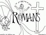 Coloring Romans Roman Coloringhome Verse Asd10 sketch template