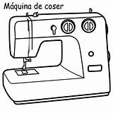 Machine Sewing Coloring Pages Para Colorear Coser Maquina sketch template