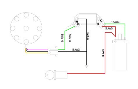 ford distributor wiring schematic