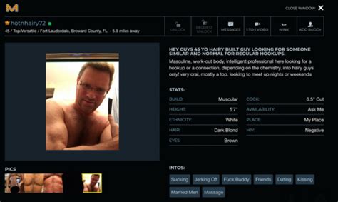 screenshots reveal prominent ex gay therapist is also manhunt s ‘hotnhairy72 queerty