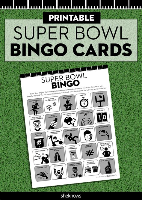 Super Bowl Bingo Is The Perfect Party Game For Everyone Sheknows