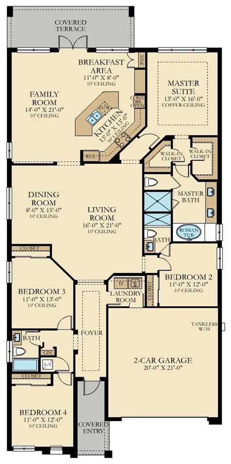 bonita  home plan  cascata  miralago estate collection  lennar house layout plans