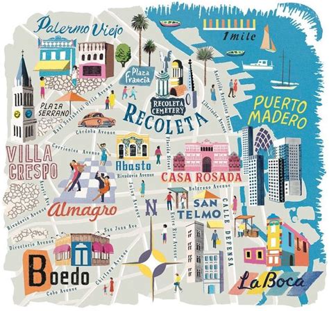 Mapa Turistico De Buenos Aires Olá Argentina