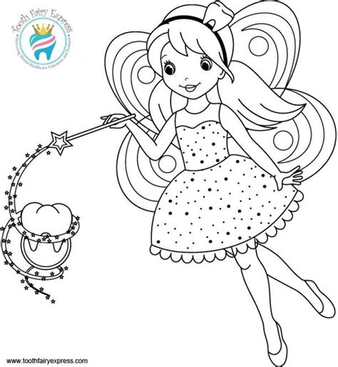 tooth fairy coloring page early morning program ideas tooth fairy