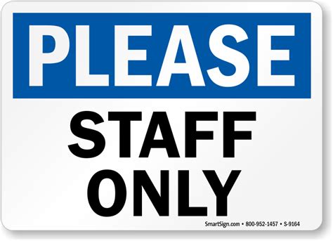 staff  signs