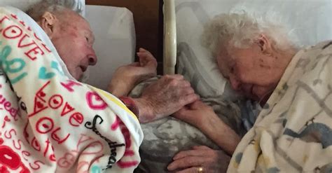 100 year old grandpa clutches dying wife s hand during final moments