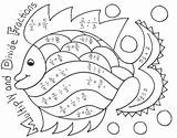 Fractions Multiplying Dividing Fish sketch template