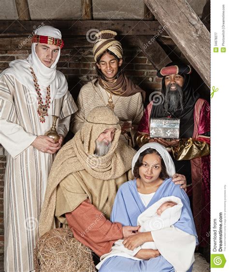 nativity wisemen stock image image  living gaspar