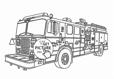 coloring page fire truck fresh fire engine coloring page  kids
