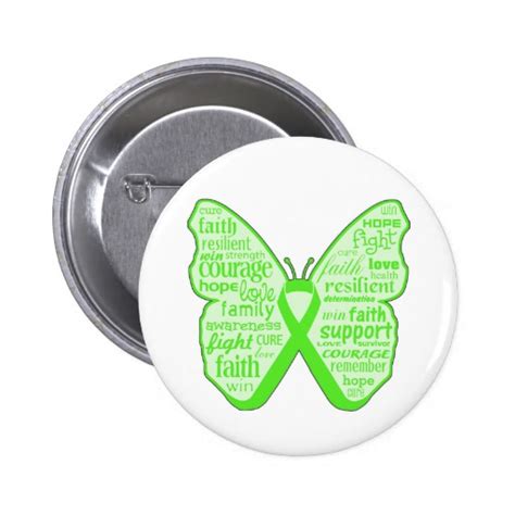 mental health awareness butterfly ribbon button zazzle