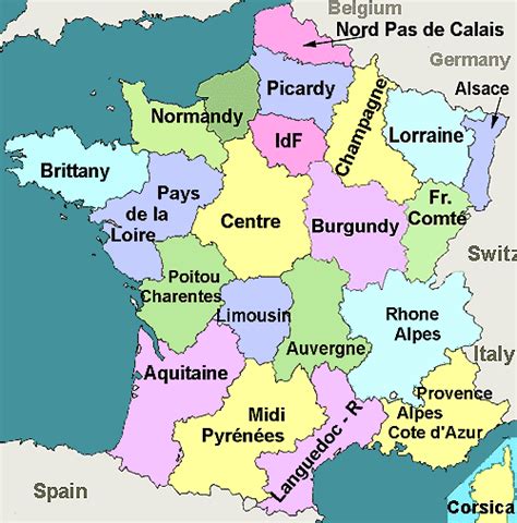karten von frankreich