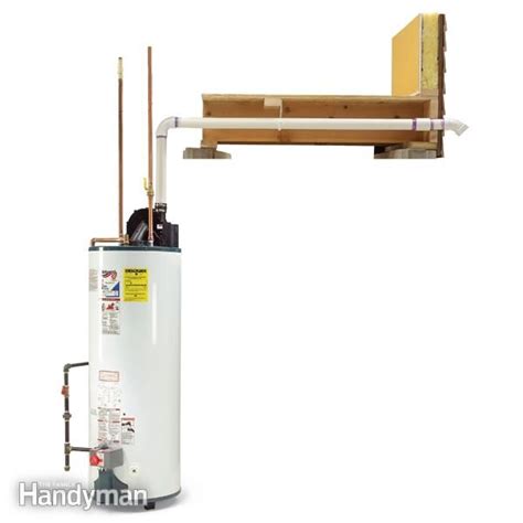 install  power vented water heater family handyman