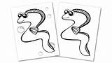 Eel sketch template